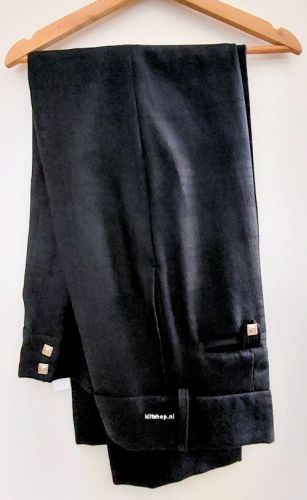 Tartan Trouser, Zwart 42L